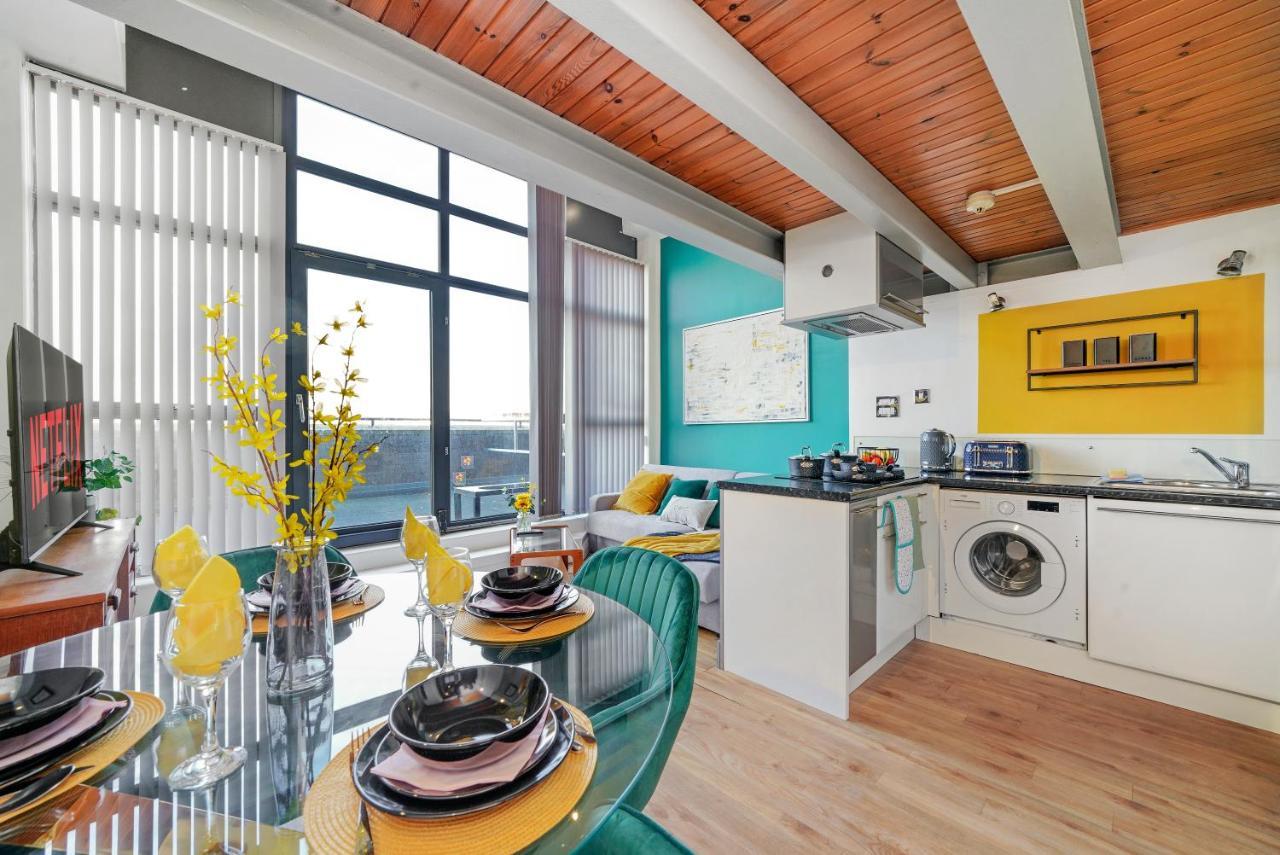 Stunning Duplex Of Central Nottingham - Balcony Esterno foto